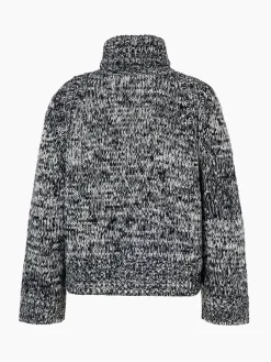 Chalet Wear|Sweaters & Hoodies-Goldbergh AIMEE Long Sleeve Knit Sweater black/cream