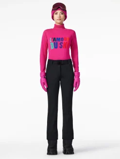 Chalet Wear|Longsleeves And T-Shirts-Goldbergh AMOUR Long Sleeve Knit Sweater passion pink