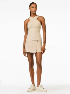 Jurken & Rokjes-Goldbergh ANAIS Skirt white sand