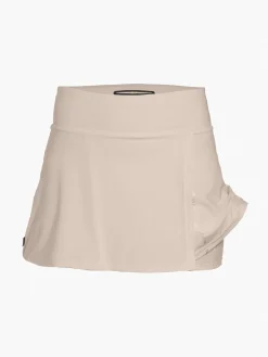Jurken & Rokjes-Goldbergh ANAIS Skirt LONG white sand