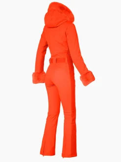 Ski Pakken-Goldbergh ANGELE FAUX BORDER Ski Suit Orange