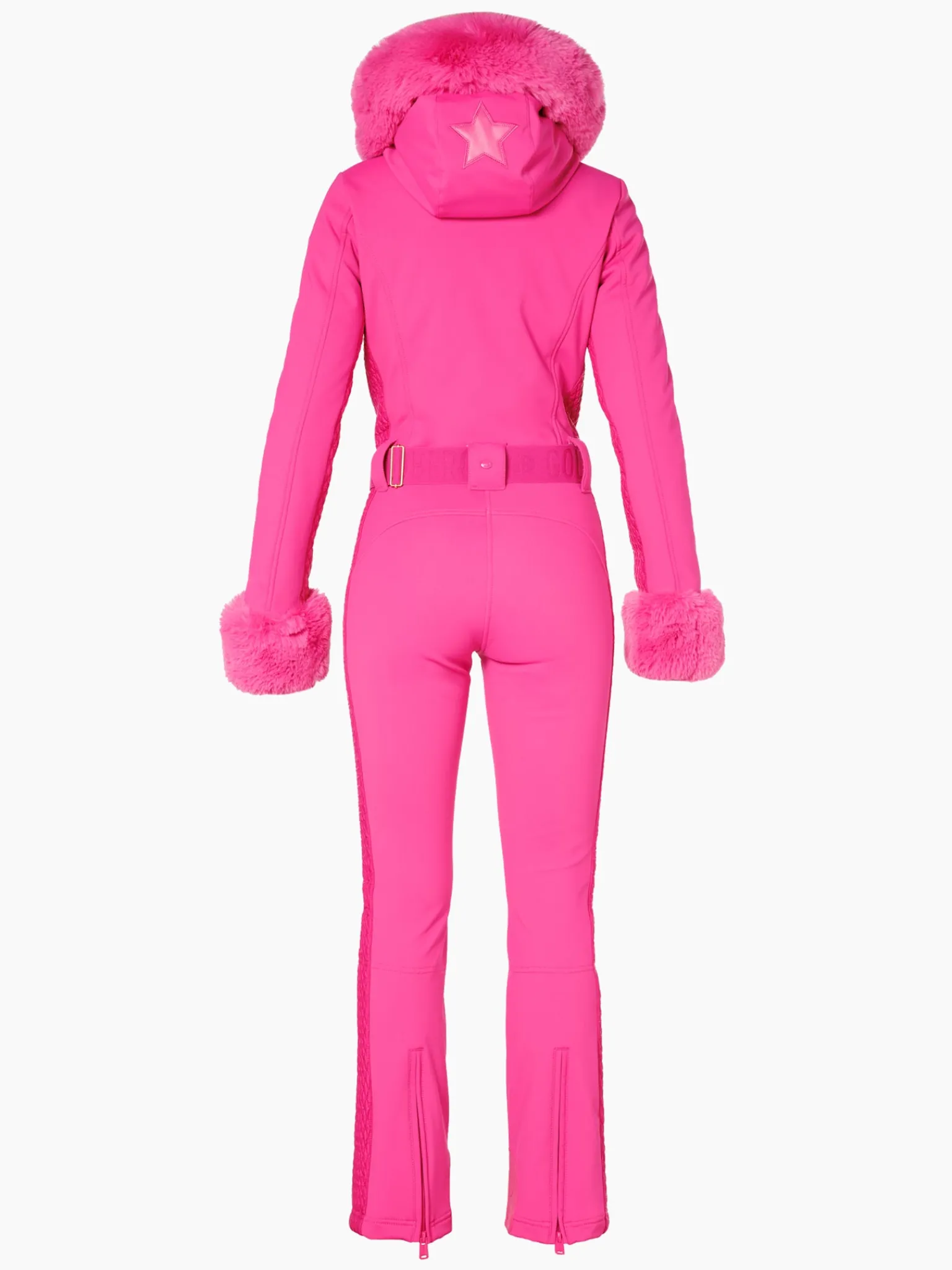 Ski Pakken-Goldbergh ANGELE FAUX BORDER Ski Suit passion pink