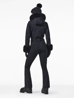 Ski Pakken-Goldbergh ANGELE FAUX BORDER Ski Suit black