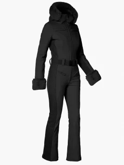 Ski Pakken-Goldbergh ANGELE FAUX BORDER Ski Suit black