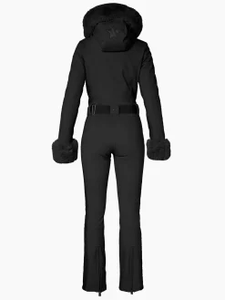 Ski Pakken-Goldbergh ANGELE FAUX BORDER Ski Suit black