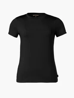 Longsleeves & T-Shirts-Goldbergh AVERY Short Sleeve Top black