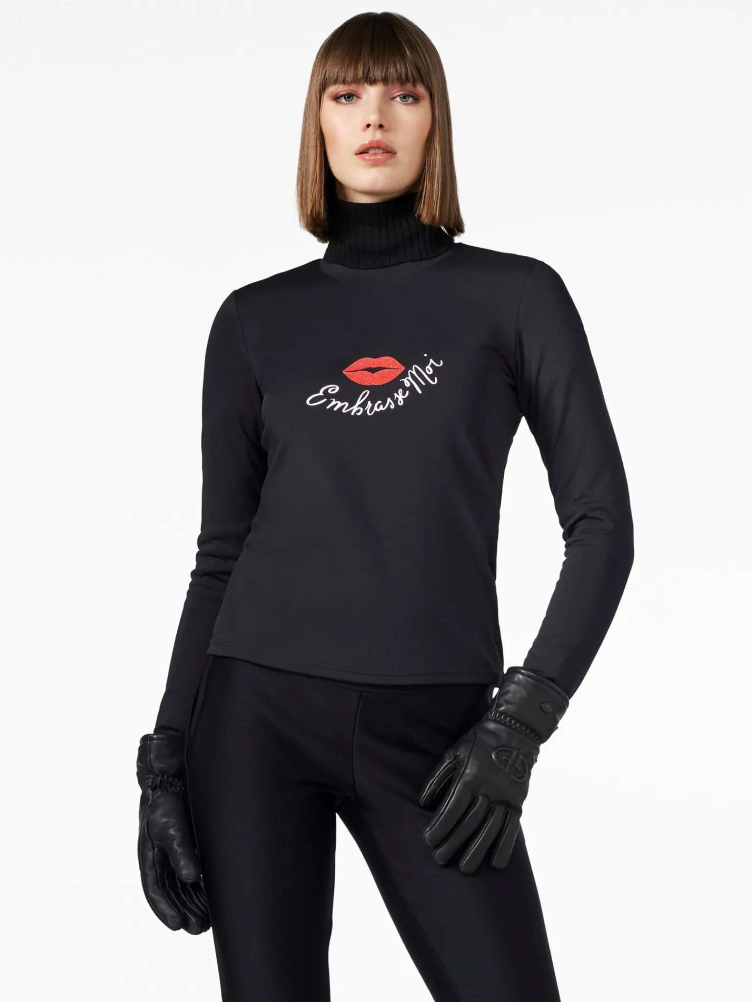 Longsleeves And T-Shirts|Longsleeves & T-Shirts-Goldbergh BISOU T-shirt Met Lange Mouwen black