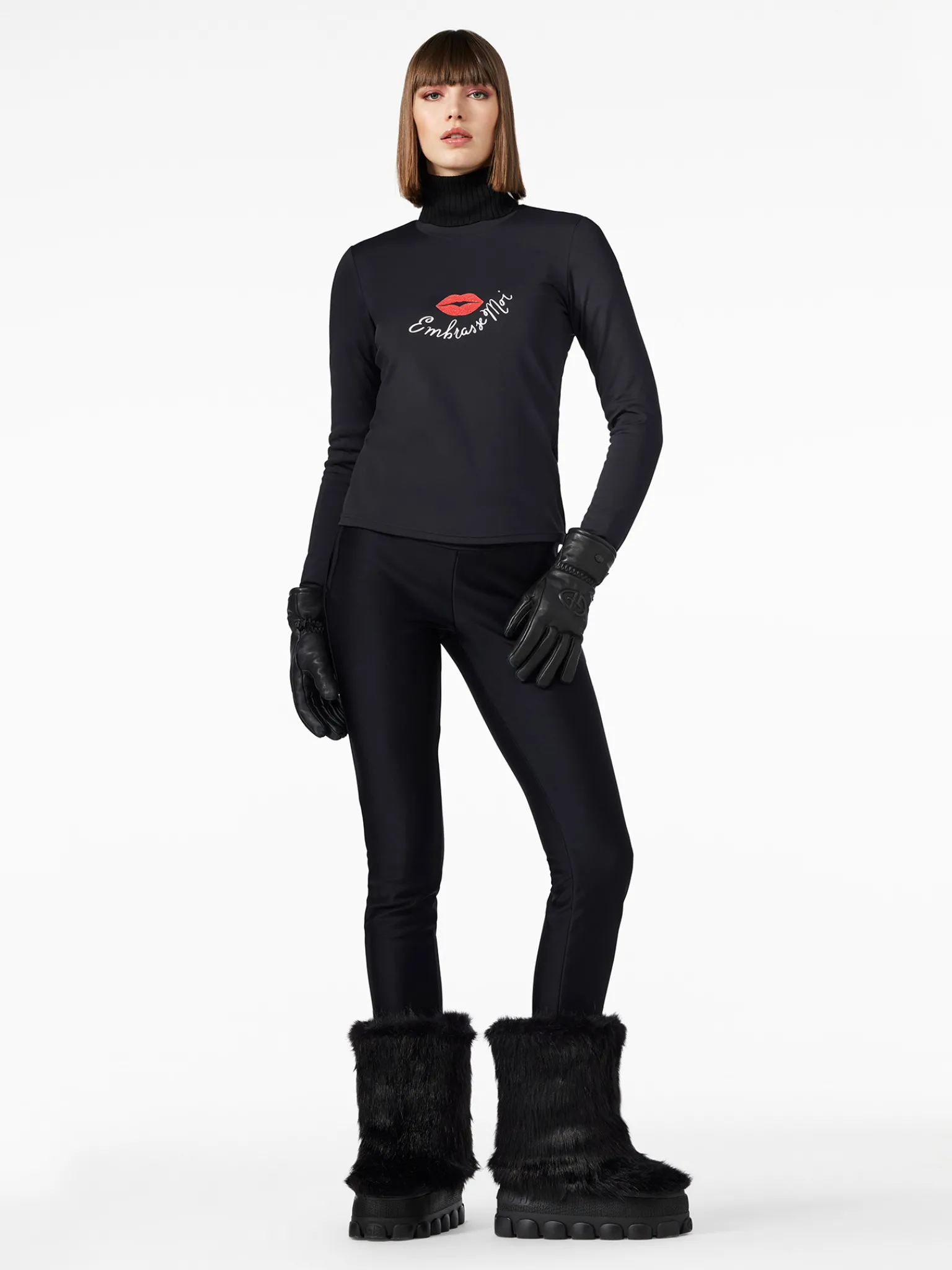 Longsleeves And T-Shirts|Longsleeves & T-Shirts-Goldbergh BISOU T-shirt Met Lange Mouwen black