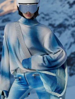 Ski Broeken-Goldbergh BLANCHI Ski Pants Denim print