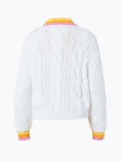 Sweaters & Hoodies-Goldbergh CABLE Knit Sweater white