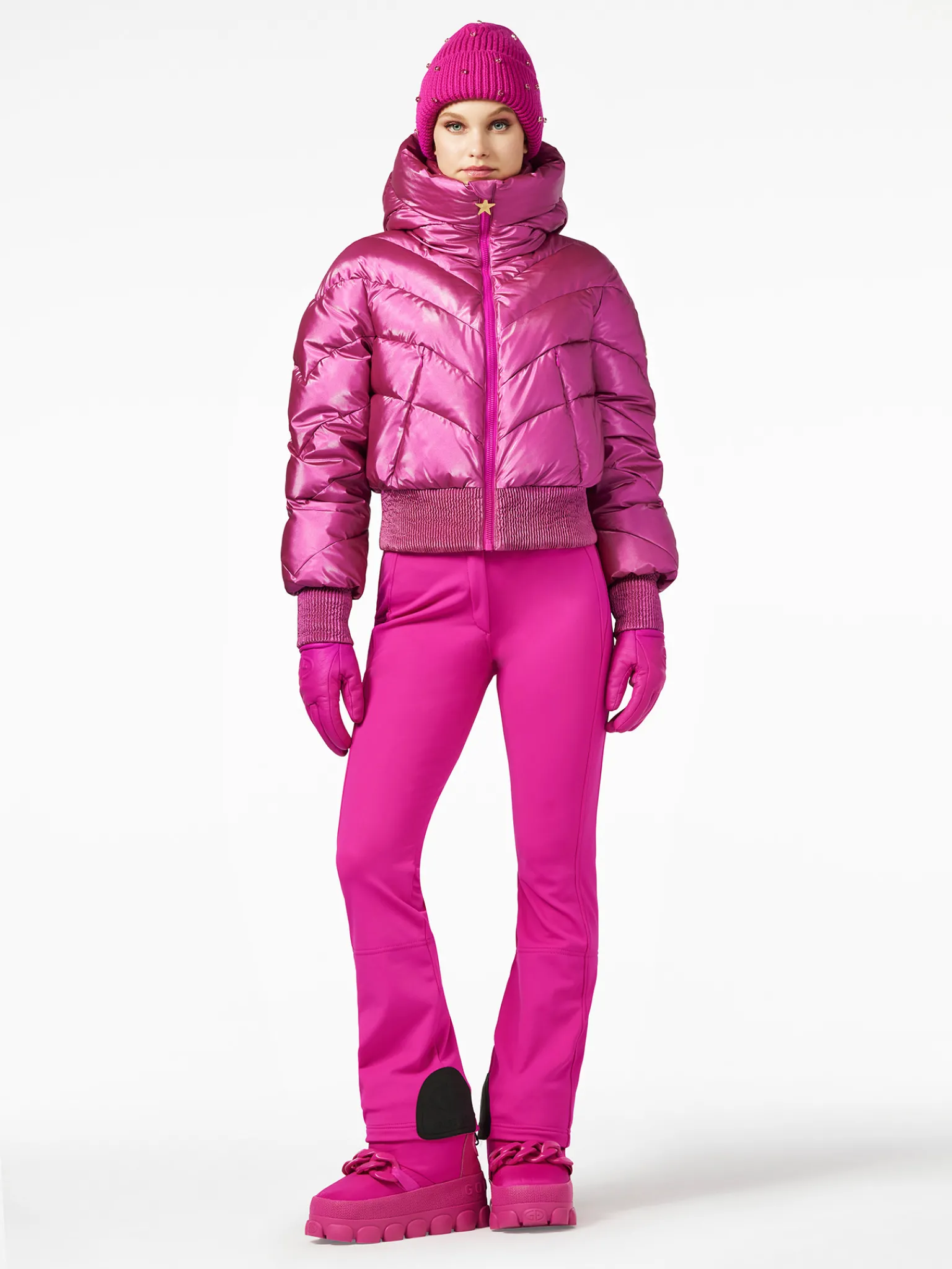 Ski Jassen-Goldbergh CARO Ski Jacket passion pink