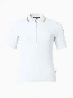 Longsleeves & T-Shirts-Goldbergh CASSIA Short Sleeve Top white