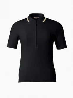 Longsleeves & T-Shirts-Goldbergh CASSIA Short Sleeve Top black