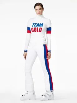 Chalet Wear|Longsleeves And T-Shirts-Goldbergh CHAMP Gebreide Trui Met Lange Mouwen white