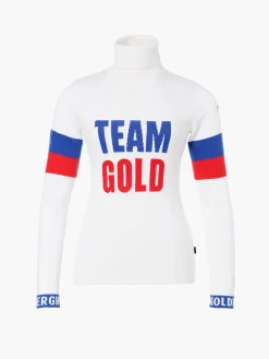 Chalet Wear|Longsleeves And T-Shirts-Goldbergh CHAMP Gebreide Trui Met Lange Mouwen white