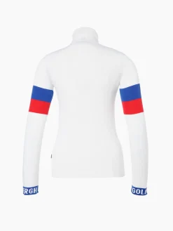 Chalet Wear|Longsleeves And T-Shirts-Goldbergh CHAMP Gebreide Trui Met Lange Mouwen white