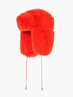 Accessories|Hats & Beanies-Goldbergh CHER Fluffy Aviator Hat orange