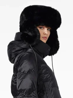 Accessories|Hats & Beanies-Goldbergh CHER Fluffy Aviator Hat black