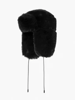 Accessories|Hats & Beanies-Goldbergh CHER Fluffy Aviator Hat black