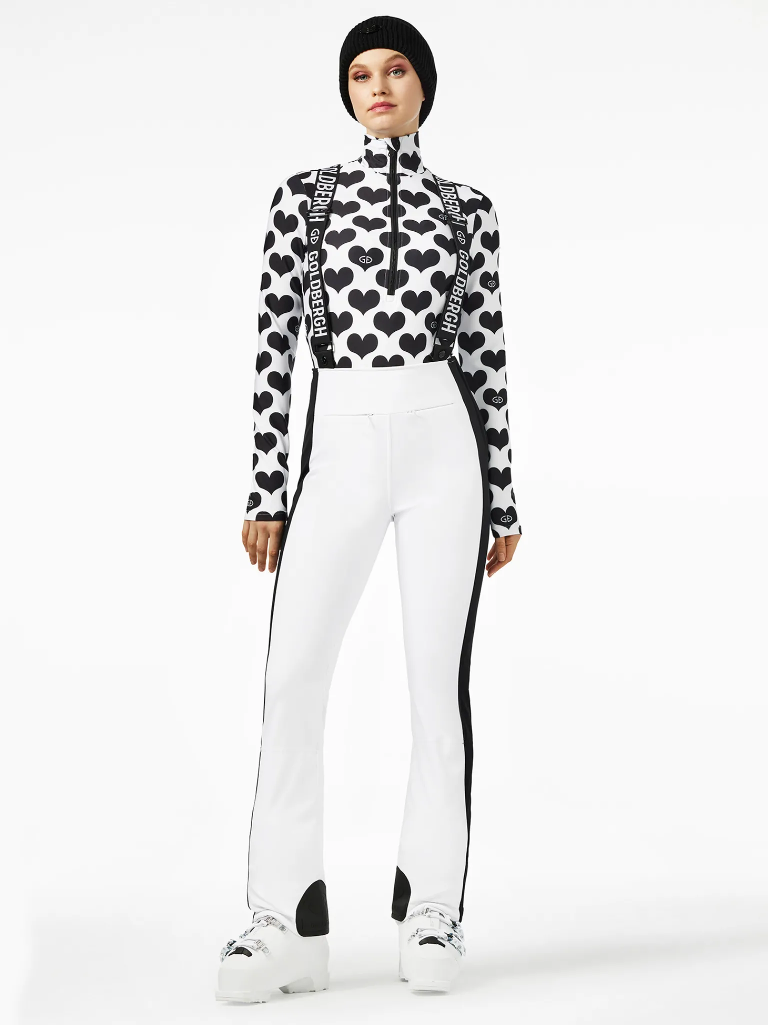 Longsleeves & T-Shirts|Pully'S-Goldbergh CHÉRIE Ski Pully white/black