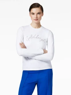 Longsleeves And T-Shirts|Longsleeves & T-Shirts-Goldbergh CLASSIC Long Sleeve Tee white