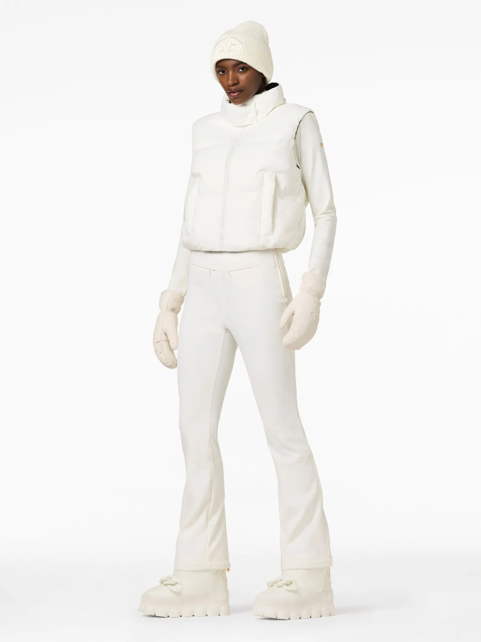 Ski Jassen-Goldbergh CÂLIN Ski Bodywarmer cream