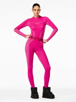 Ski Baselayers-Goldbergh Contour Baselayer Pant Passion pink