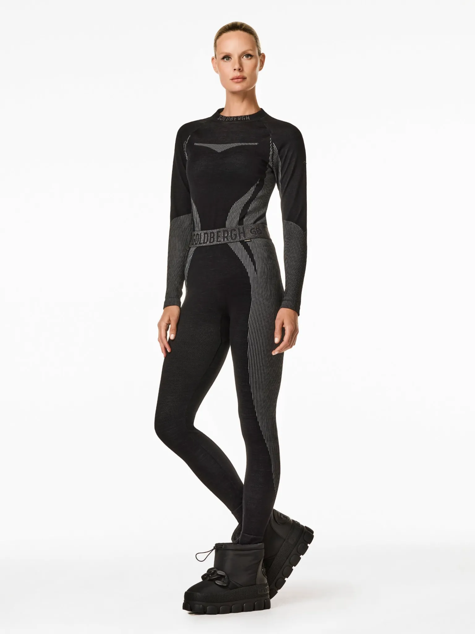 Ski Baselayers-Goldbergh Contour Baselayer Pant Black