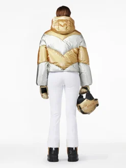 Ski Jassen-Goldbergh COURAGE Ski Jacket gold/silver
