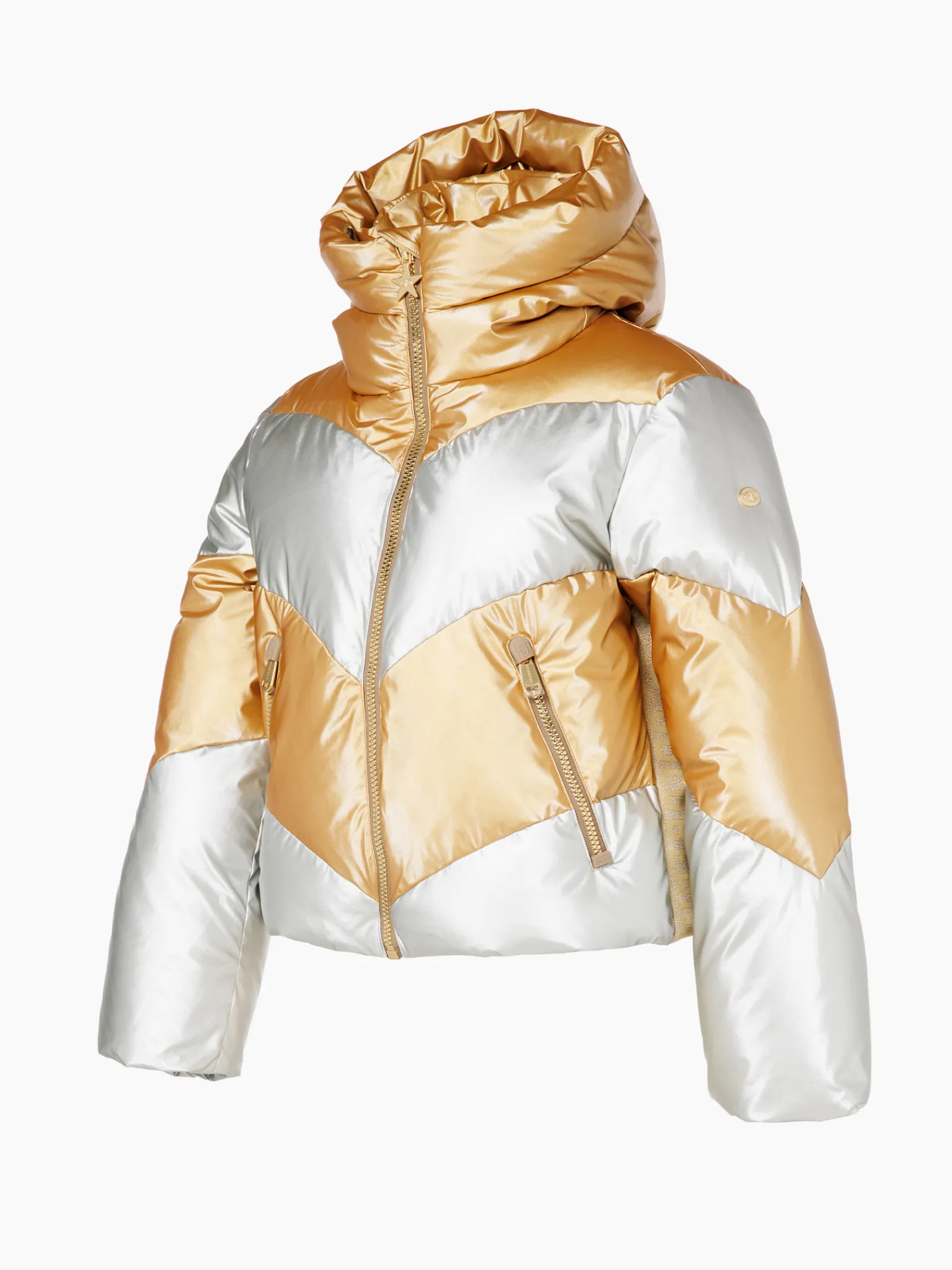 Ski Jassen-Goldbergh COURAGE Ski Jacket gold/silver