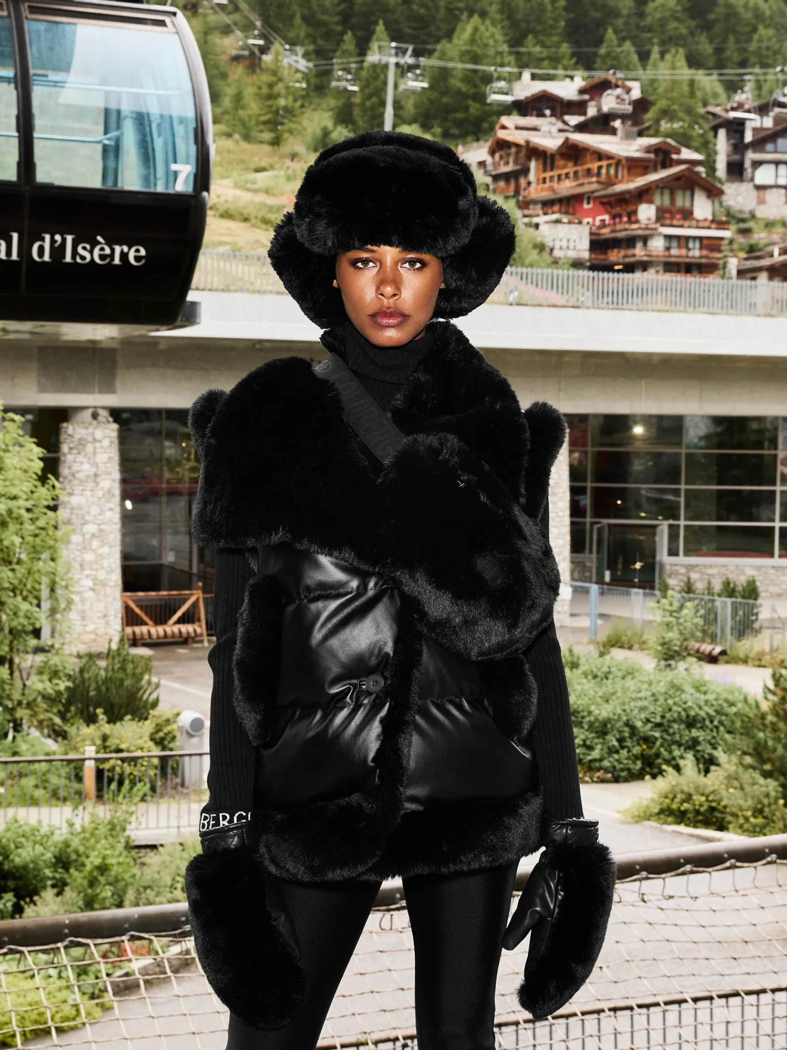 Accessories|Accessories-Goldbergh DOUX Fanny Pack black