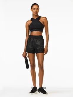 Sportbeha'S & Tops|Longsleeves & T-Shirts-Goldbergh DRAPE Bra black