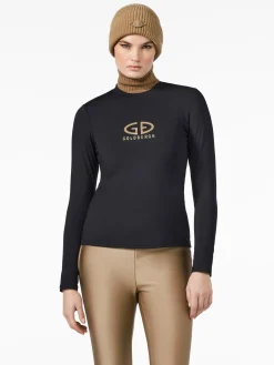 Longsleeves And T-Shirts|Longsleeves & T-Shirts-Goldbergh ESMEE Long Sleeve Tee black