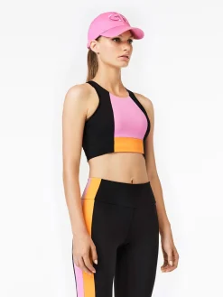 Sportbeha'S & Tops|Matching Sets-Goldbergh FACADE Bra pink/papaya