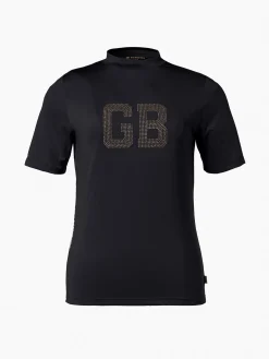 Longsleeves & T-Shirts-Goldbergh FELICITY Short Sleeve Top black