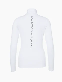 Longsleeves & T-Shirts-Goldbergh FEMME Long Sleeve Turtleneck Tee white