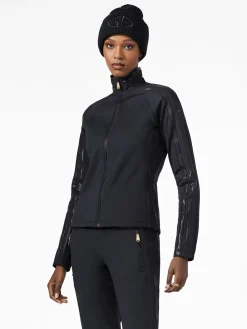 Longsleeves & T-Shirts-Goldbergh FINISH Full Zip Cardigan black