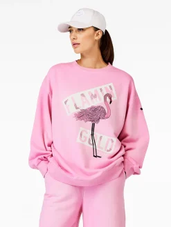 Sweaters & Hoodies-Goldbergh FLAMAZING Sweater miami pink