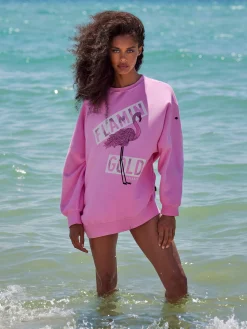 Sweaters & Hoodies-Goldbergh FLAMAZING Sweater miami pink