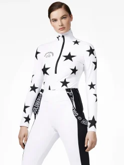 Longsleeves & T-Shirts|Pully'S-Goldbergh GALACTIQUE Ski Pully white