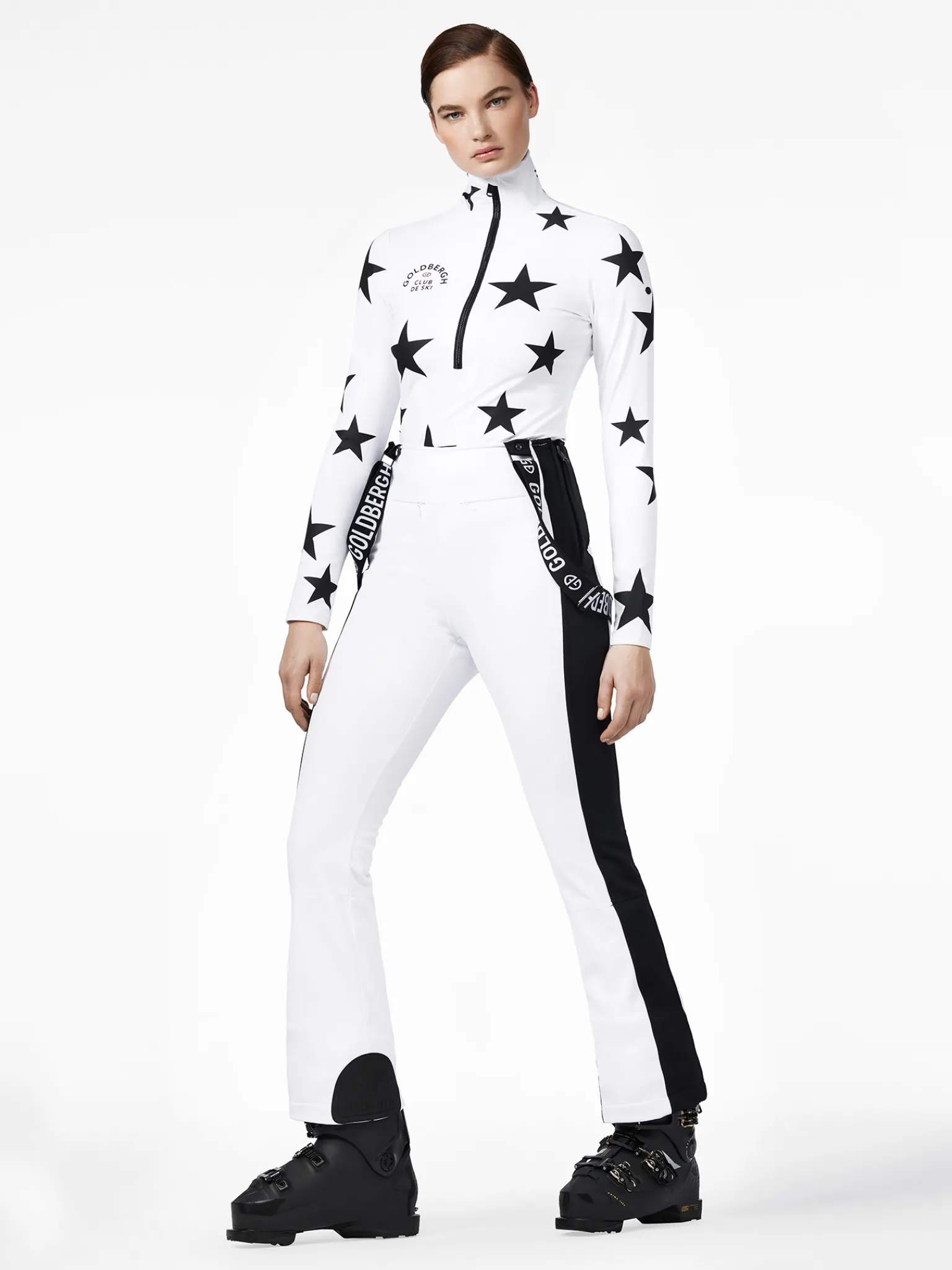 Longsleeves & T-Shirts|Pully'S-Goldbergh GALACTIQUE Ski Pully white