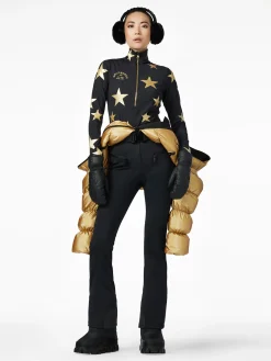 Longsleeves & T-Shirts|Pully'S-Goldbergh GALACTIQUE Ski Pully black/gold