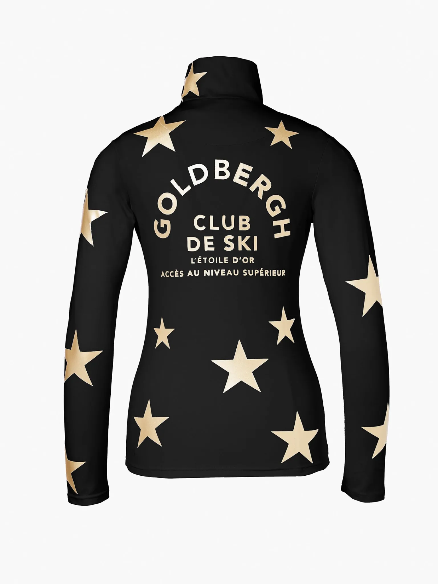 Longsleeves & T-Shirts|Pully'S-Goldbergh GALACTIQUE Ski Pully black/gold