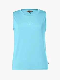 Longsleeves & T-Shirts-Goldbergh GIGI Sleeveless Top atlantic blue
