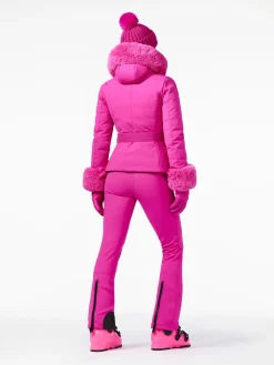 Ski Jassen-Goldbergh GISELLE FAUX BORDER Ski Jacket passion pink