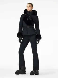 Ski Jassen-Goldbergh GISELLE FAUX BORDER Ski Jacket black