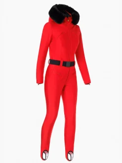 Ski Pakken-Goldbergh GLISSER FAUX BORDER Ski Suit flame