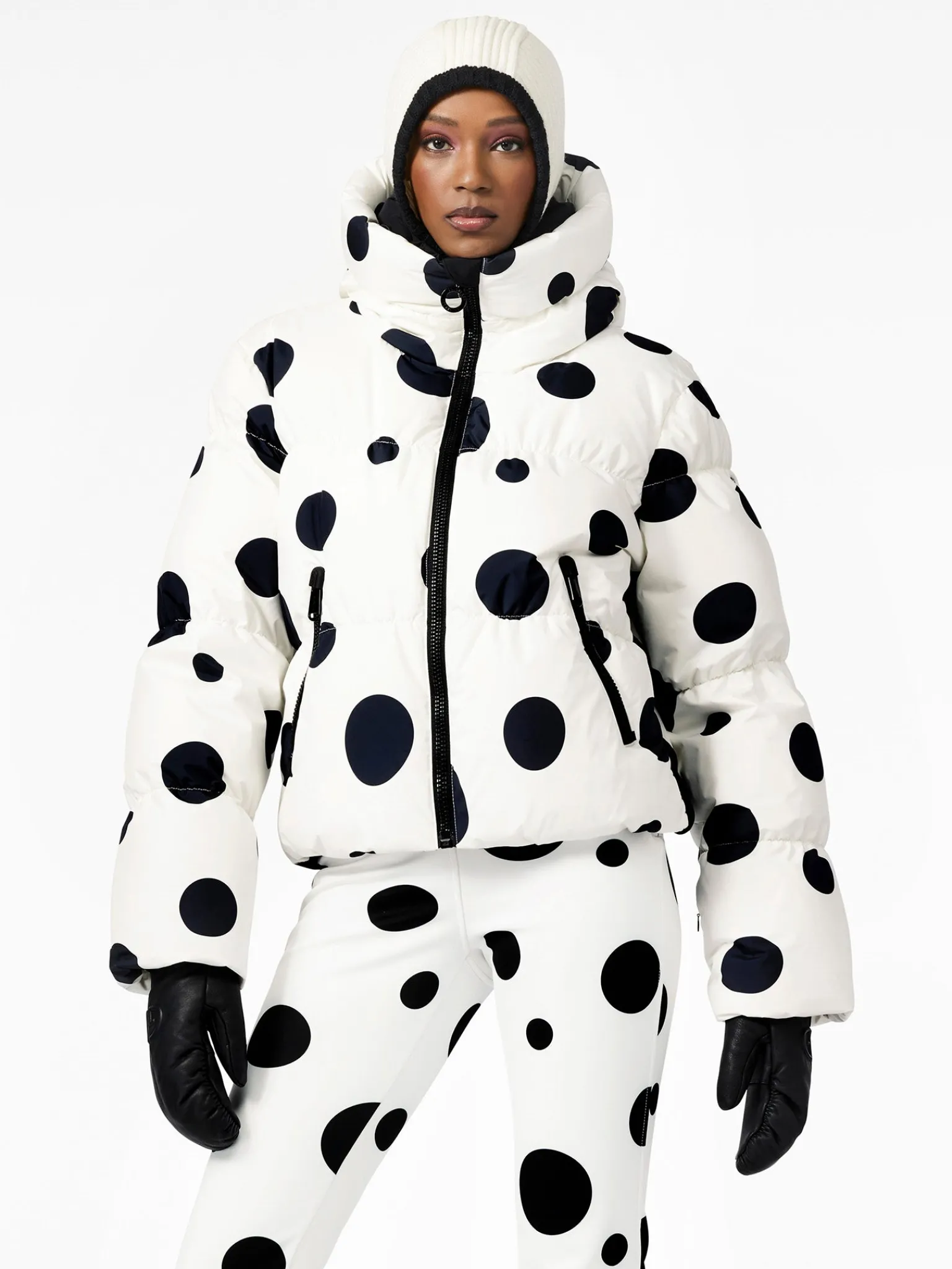 Ski Jassen-Goldbergh GRAND Ski Jacket dot cream