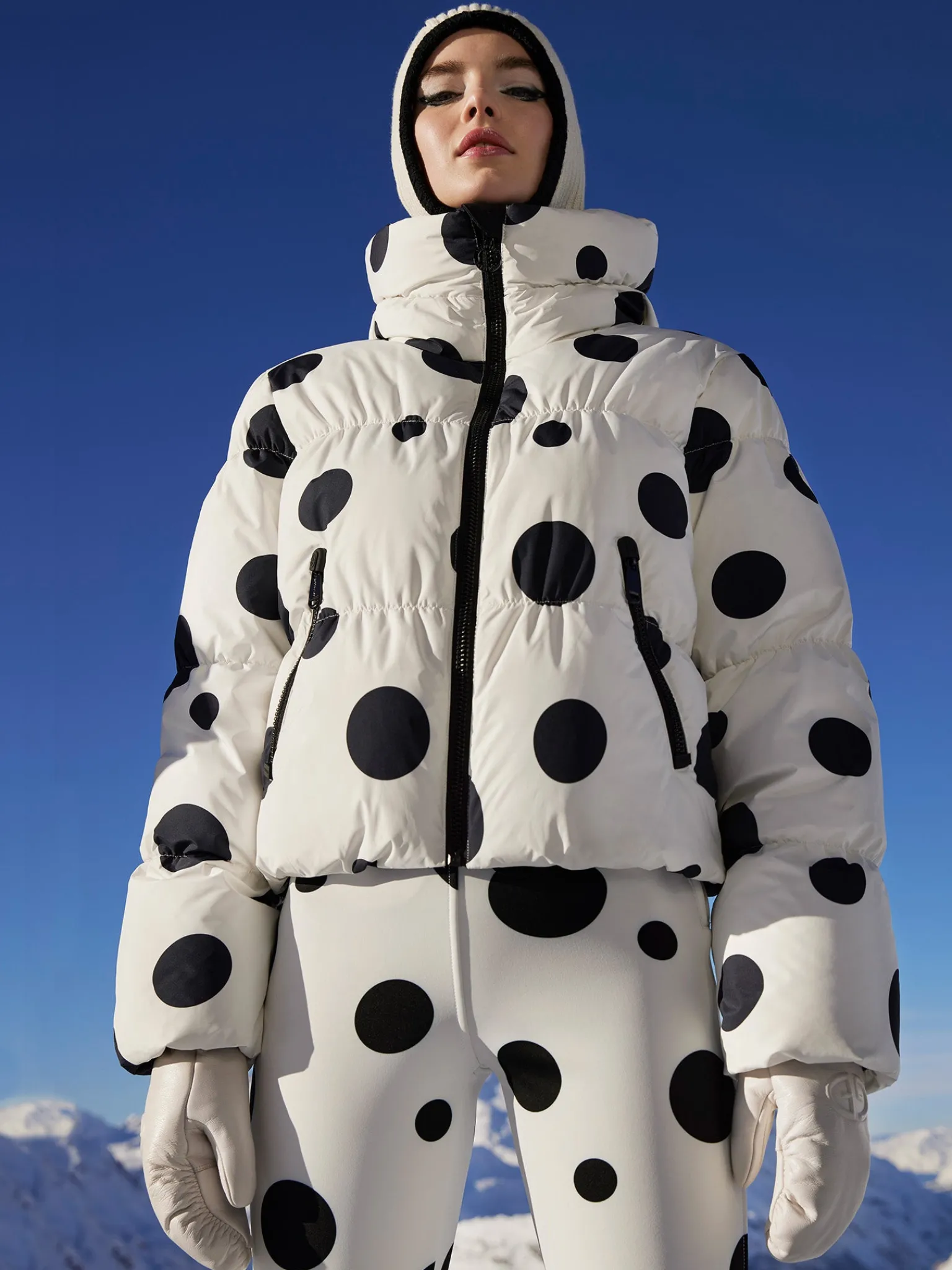 Ski Jassen-Goldbergh GRAND Ski Jacket dot cream