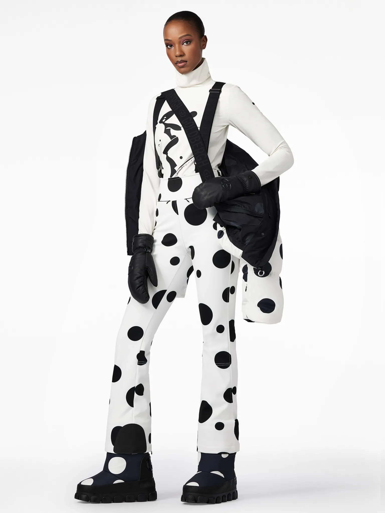 Ski Jassen-Goldbergh GRAND Ski Jacket dot cream